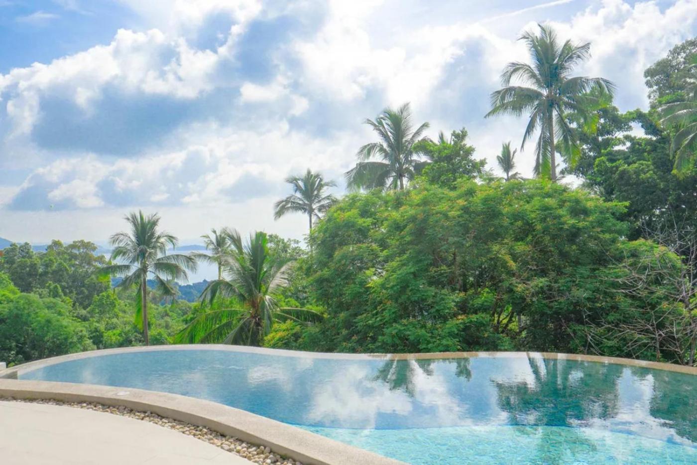 Phra Chan Villa 2Br - Infinity Pool & Sea View Chaweng  Bagian luar foto