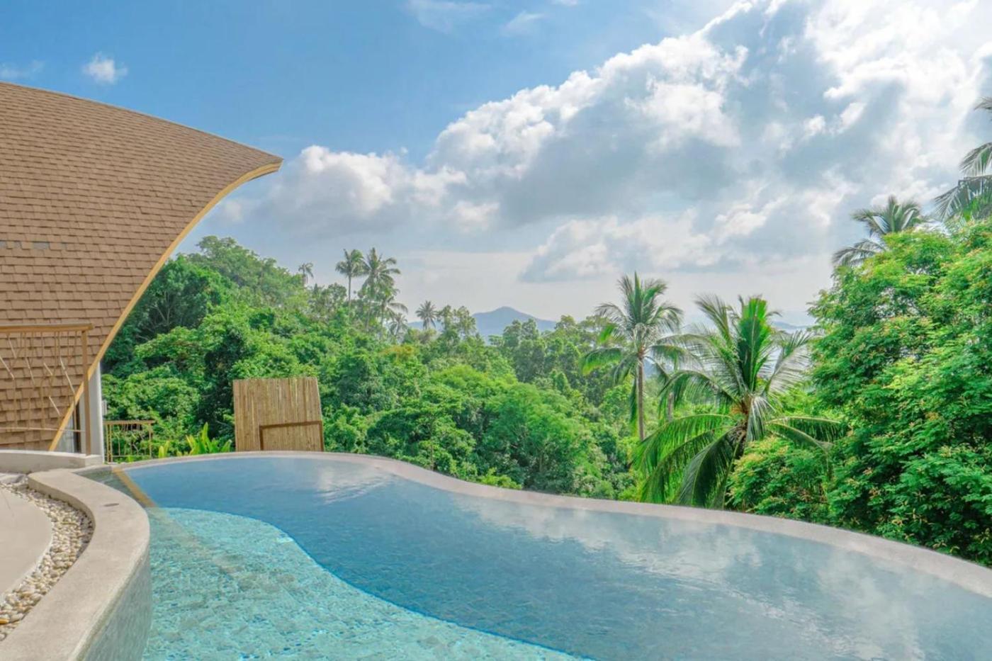 Phra Chan Villa 2Br - Infinity Pool & Sea View Chaweng  Bagian luar foto